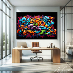 TABLEAU GRAFFITI LETTRES Alessio Cacciatore