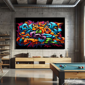 TABLEAU GRAFFITI LETTRES Alessio Cacciatore