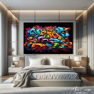 TABLEAU GRAFFITI LETTRES Alessio Cacciatore