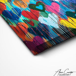 TABLEAU GRAFFITI COEUR Alessio Cacciatore