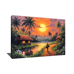 TABLEAU VUE MODERNE AFRICAINE