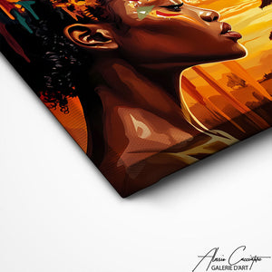 TABLEAU FEMME MODERNE AFRICAINE Alessio Cacciatore