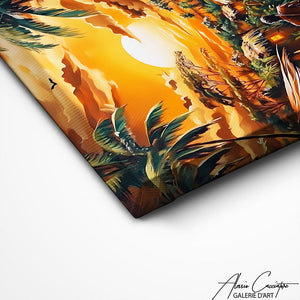 TABLEAU AFRICAINE MODERNE Alessio Cacciatore
