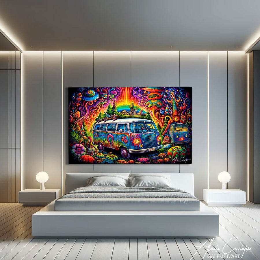 Tableau Art Psychédélique – mise en situation