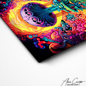 TABLEAU PSYCHÉDÉLIQUE ACRYLIQUE Alessio Cacciatore