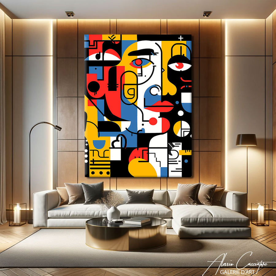 Tableau Peinture Contemporain – mise en situation