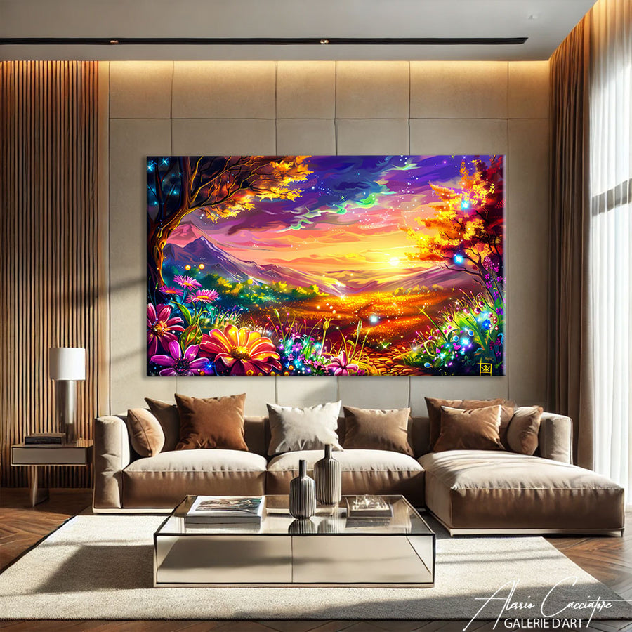 TABLEAU COLORÉ PAYSAGE – mise en situation