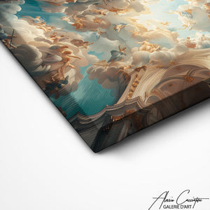 TABLEAU RENAISSANCE PAYSAGE Alessio Cacciatore