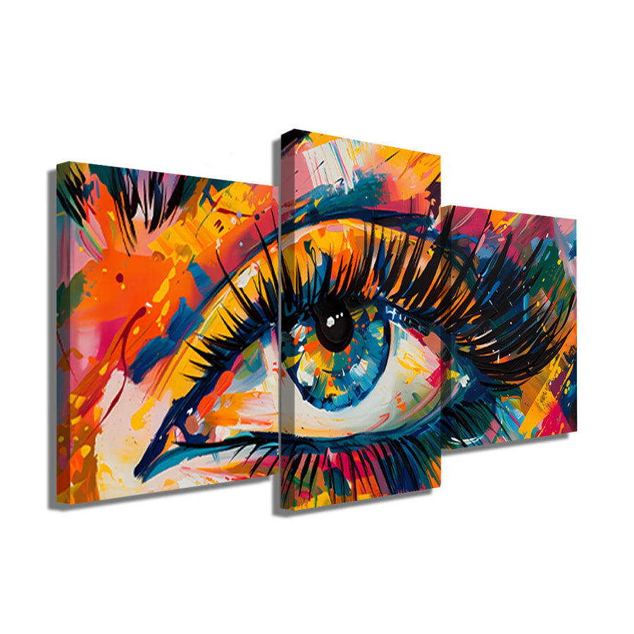 TABLEAU TRIPTYQUE OEIL