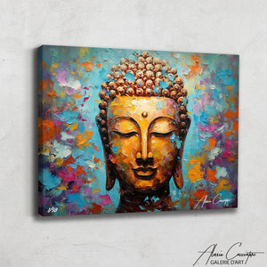 tableau bouddha moderne