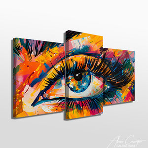 TABLEAU TRIPTYQUE OEIL