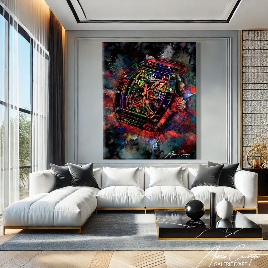 TABLEAU RICHARD MILLE ART Alessio Cacciatore – mise en situation