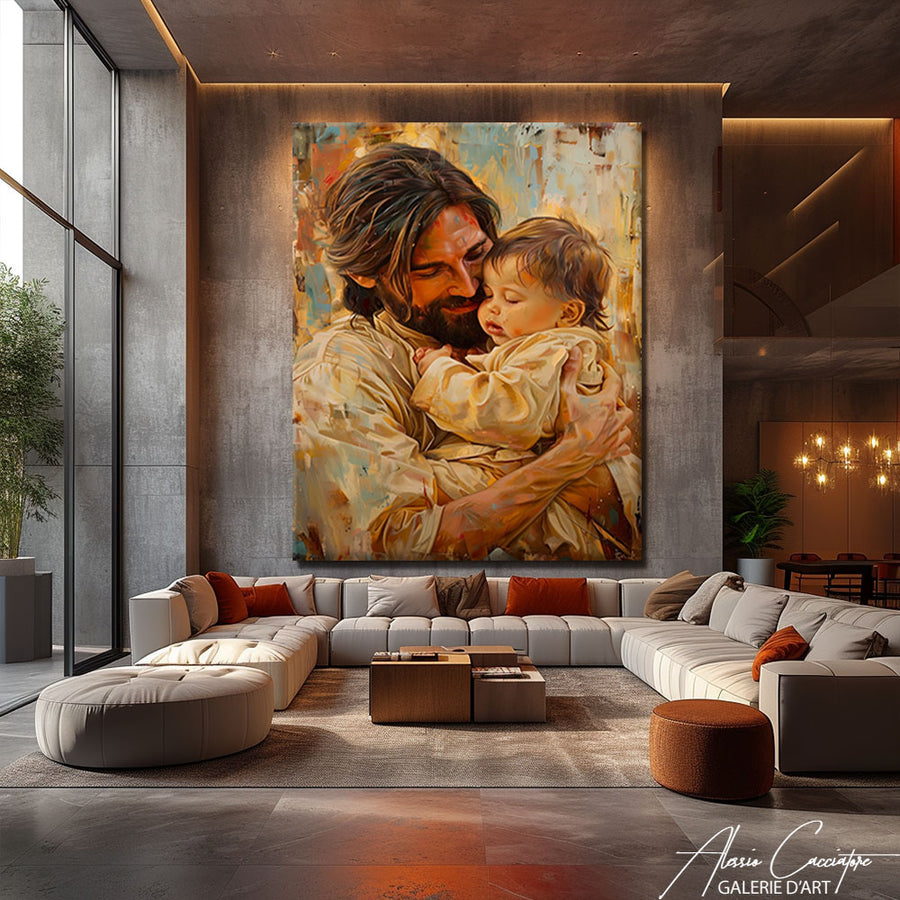 peinture Jésus enfant – mise en situation