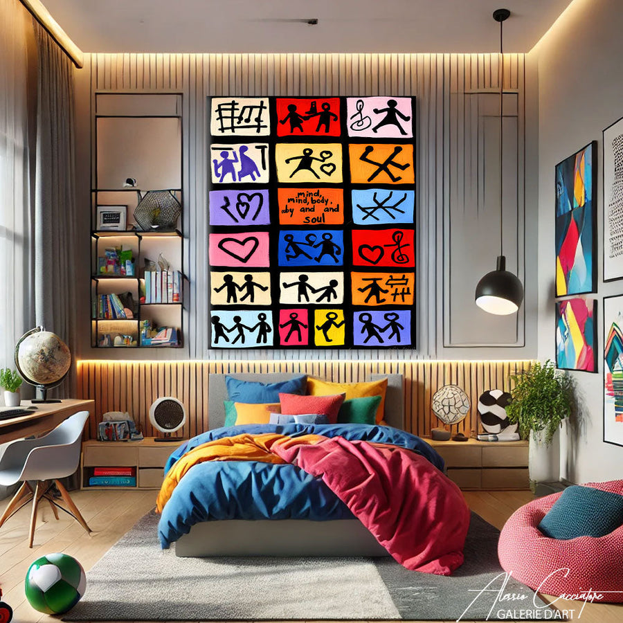 TABLEAU CHAMBRE DESIGN AlessioCacciatore – mise en situation