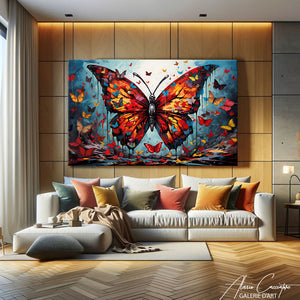 tableau papillon moderne