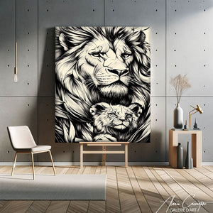 Tableau Lion Moderne