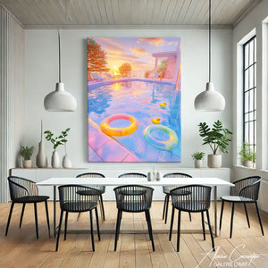 TABLEAU PISCINE COLORÉ