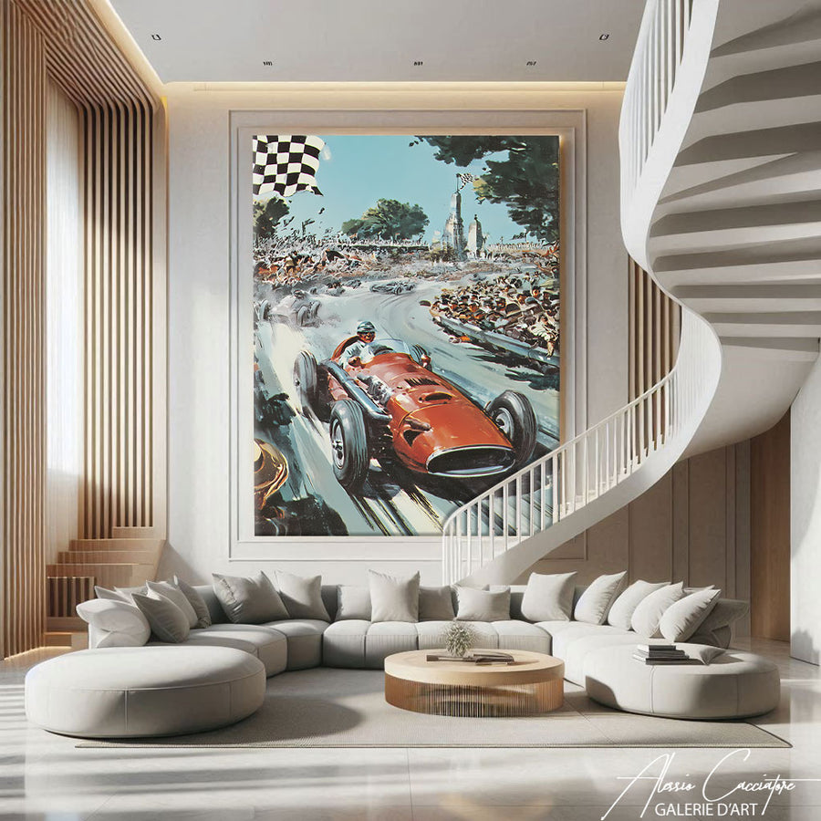 TABLEAU VOITURE DE COURSE – mise en situation