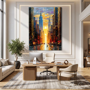 TABLEAU DECO ABSTRAIT NYC