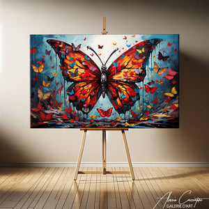 Tableau Peinture Acrylique Papillon