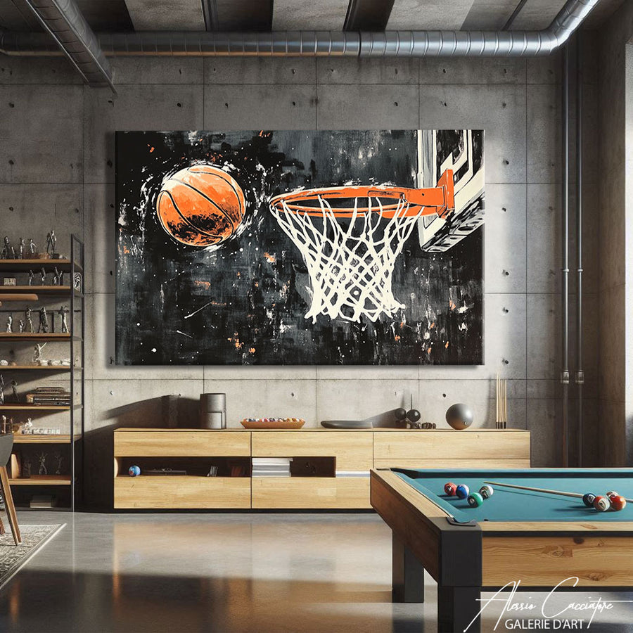 TABLEAU BASKET ABSTRAIT – mise en situation