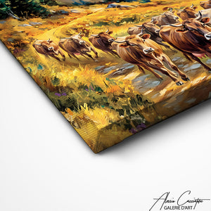 Art Mural Vaches