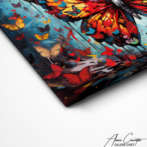 TABLEAU ACRYLIQUE PAPILLON Alessio Cacciatore