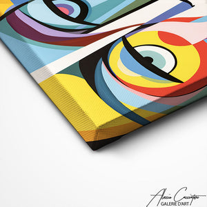 TABLEAU CUBISME VISAGE Alessio Cacciatore