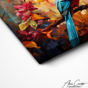 TABLEAU OISEAU SUR BRANCHE Alessio Cacciatore