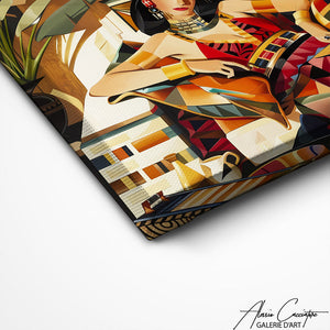 TABLEAU ART DÉCO FEMME EGYPTIENNE Alessio Cacciatore