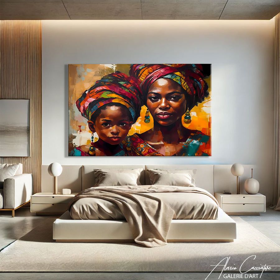 tableau femme africaine – mise en situation