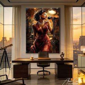 Affiche Chanteuse Jazz