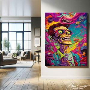 peinture acrylique psychédélique