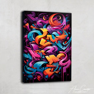 tableau peinture graffiti