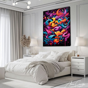 tableau graffiti contemporain