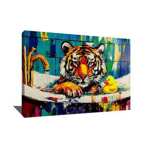 TABLEAU TIGRE SALLE DE BAIN