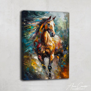 tableau cheval moderne