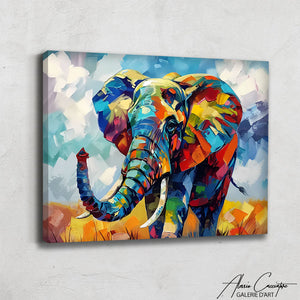 Tableau d'éléphant d'Afrique