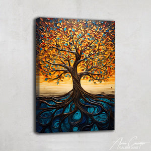 arbre de vie peinture acrylique