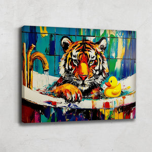 TABLEAU TIGRE SALLE DE BAIN