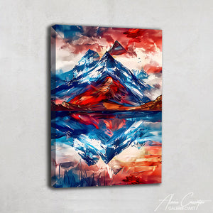 Tableau Montagne Dessin