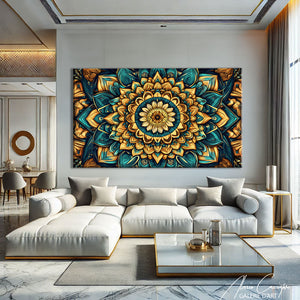 TABLEAU MANDALA CHAMBRE AlessioCacciatore