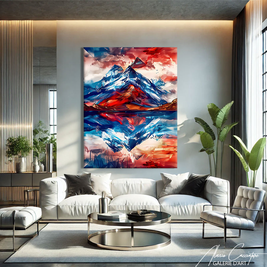 Tableau Montagne Moderne
– mise en situation