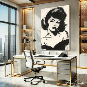 Peinture abstraite minimaliste