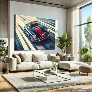 tableau porsche vintage