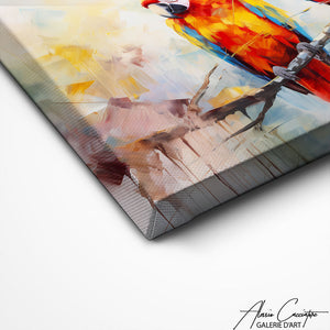 TABLEAU PAYSAGE OISEAU Alessio Cacciatore
