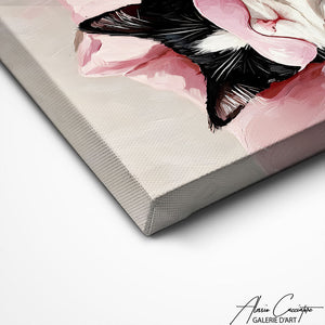 TABLEAU CHAT ROSE Alessio Cacciatore