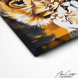 TABLEAU LION ET LIONNE Alessio Cacciatore