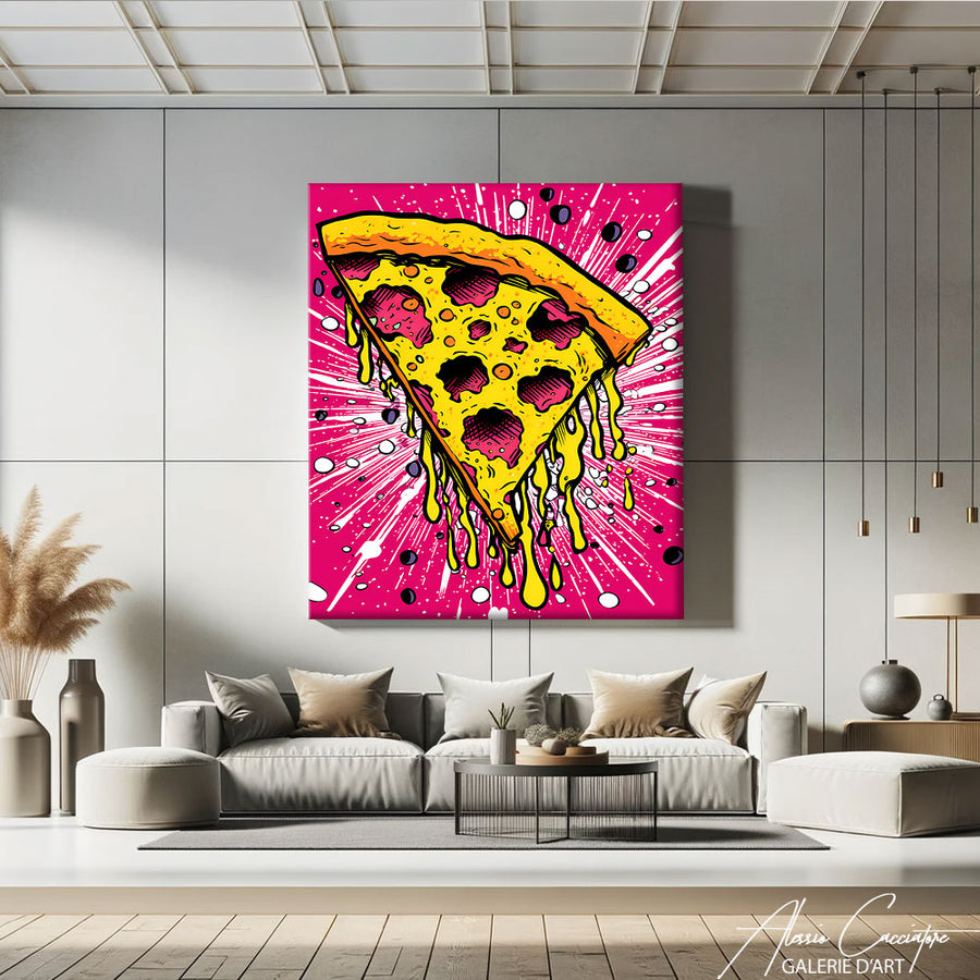 tableau décoration pizza – mise en situation