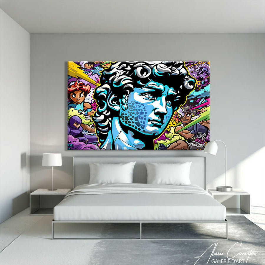 Grande Toile Pop Art – mise en situation